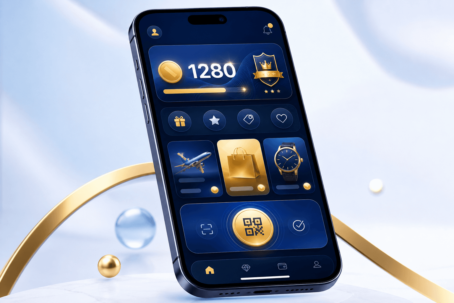 Convoia Rewards mobile wallet showing points and rewards